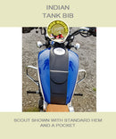 Indian Scout Tank Bib in black with standard hem and a pocket