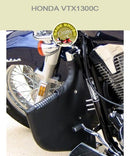 Honda VTX1300C Lindy Linbar with black engine guard chaps