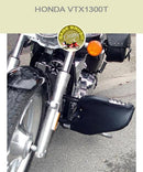 Honda VTX1300T Kuryakyn bar with black engine guard chaps
