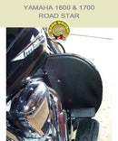 Yamaha 1600 & 1700 Road Star Cobra with black engine guard chaps