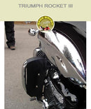 Triumph Rocket III  black engine guard chaps