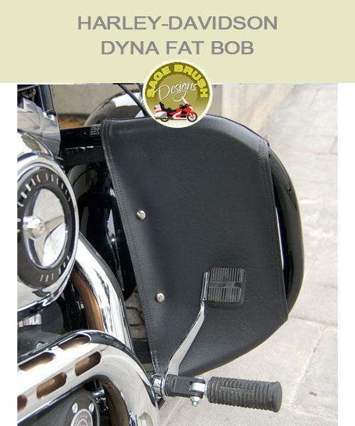 Dyna Fat Bob OEM Bar  With Black Vinyl Engine Guard Chaps