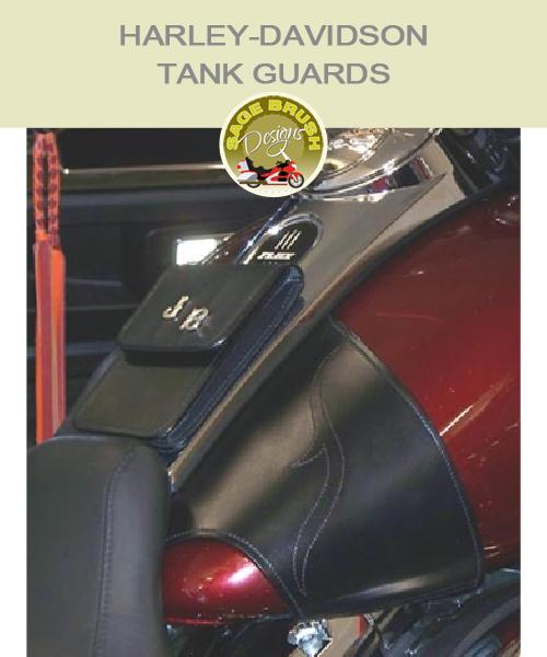 Touring: Small Whaletail Tank Guard with standard side hem and pocket