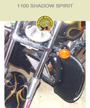 Honda 1100 Shadow Spirit Cobra Regular with black engine guard chaps