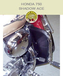 Honda 750 Shadow ACE  with black engine guard chaps