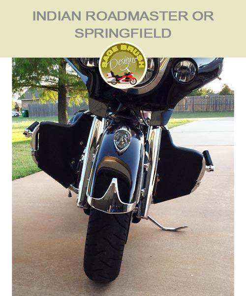 Indian Roadmaster or Springfield Engine Guard Chaps