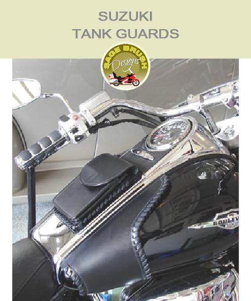 Suzuki Tank Guard with side lacing and console pocket