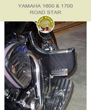 Yamaha 1600 & 1700 Road Star Lindy Linbar with balck engine guard chaps